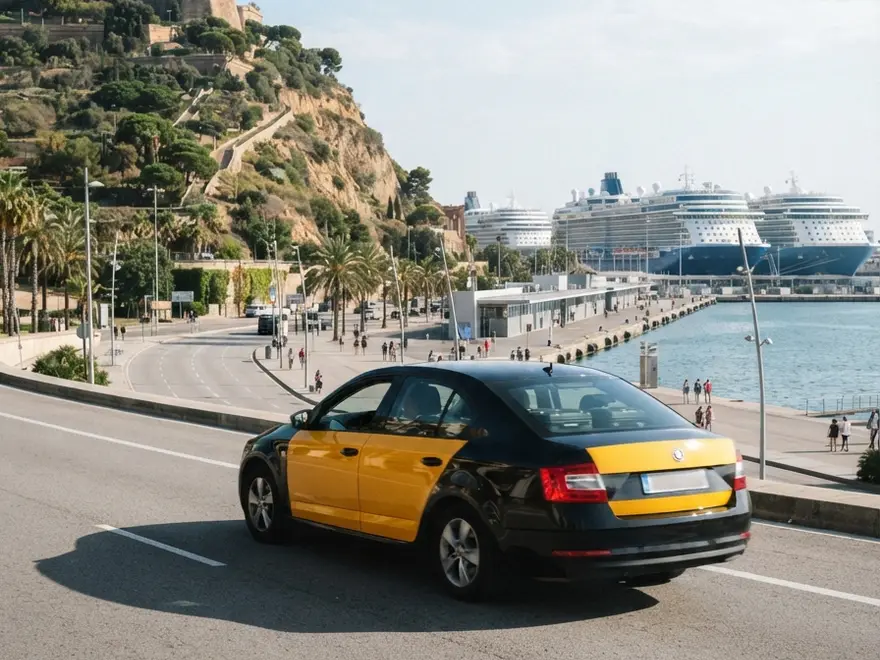 Aéroport de Barcelone au port de croisière de Barcelone