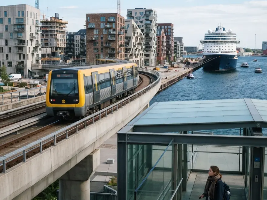 Aéroport de Copenhague (CPH) au port de croisière de Copenhague (Oceankaj)