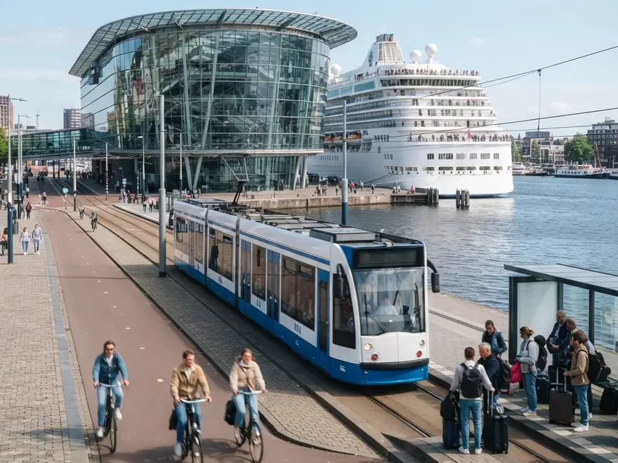 Dall'aeroporto di Schiphol al terminal crociere di Amsterdam